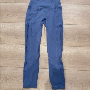 Lululemon All the Right Places Crop Blue High-Waisted Leggings
